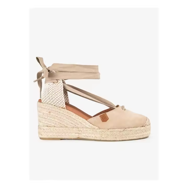 Sandalias plataforma mujer POPA KLORENA BEIG VALENCIANA CUÑA YUTE SERRAJE BEIG 35929 25V - 1
