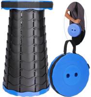 COSHANO Taburete Plegable portátil para Camping, Pesca, Senderismo, Barbacoa, Altura Ajustable Redondo 180kg (Azul Electrico) - details 0