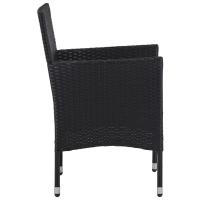 vidaXL Sillas de comedor de jardín 2 unidades ratán sintético negro - details 3