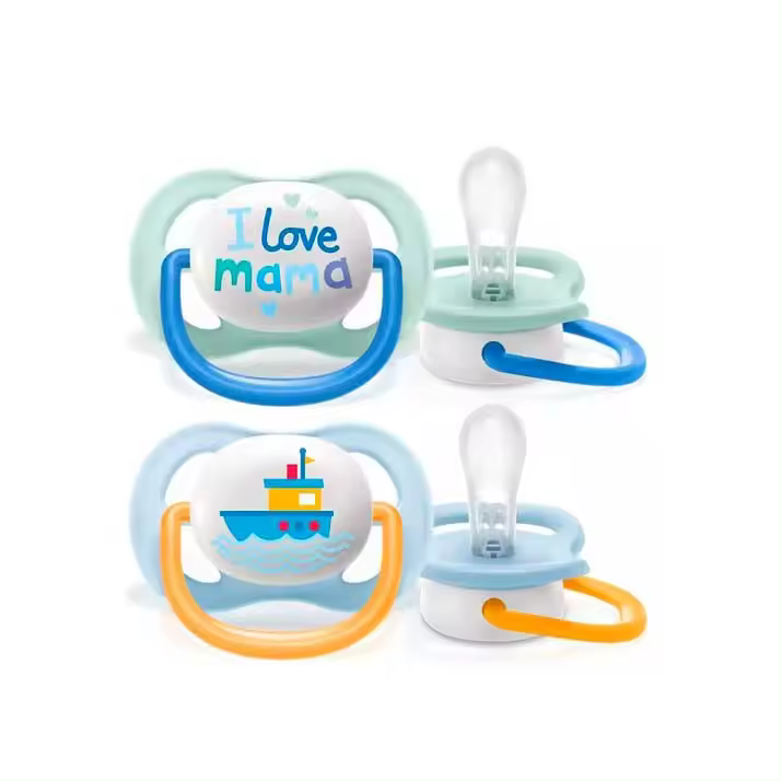 Philips Avent 2 Chupetes Ultra Air Happy 0-6 meses niño Scf080/01 - 1