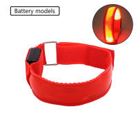 Armband LED De Batería Para Deportes Al Aire Libre Luz De Seguridad Para Correr De Noche En La Mano Rodilla Y Pies Verde Azul Rojo - details 17