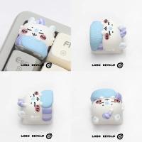 Keycap Anime Lindo Chikawa Hachiware Personalizado De Resina Kawaii Dibujos Animados Para Teclado MX Switch Creativo - details 7