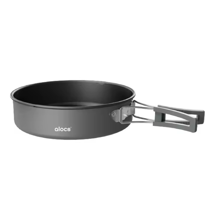 Funda De Acero Aluminio Plegable Para Camping Tamaño 8in / 7in Cocina Al Aire Libre Picnic Senderismo Sin Manija Plegable - 1