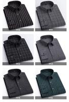 Camisa Larga De Manga Para Hombre Talla Extra Grande 6XL Algodón 100% Estilo Clásico Lujo Ligero Verano Con Cuello En V Y Botones - details 15