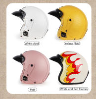 Nueva Bicicleta De Motocicleta 2023 Sombrero De Motocicleta De Cuero Clásico Retro Certificado 3C Para Bicicleta De Arena Y Scooter - details 8