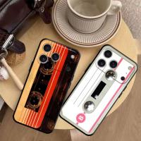 Funda Para iPhone Retro De Cinta Magnética Compatible Con Modelos 7 8 11 12 13 14 15 16 17 pro Max XR XS Mini Painted Phone Case - details 0