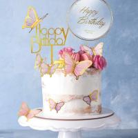 22 Piezas De Decoraciones De Mariposa Con Toppers De Pasteles Para Baile De Quinceañera Bodas Cumpleaños Fiesta De Baby Shower - details 4