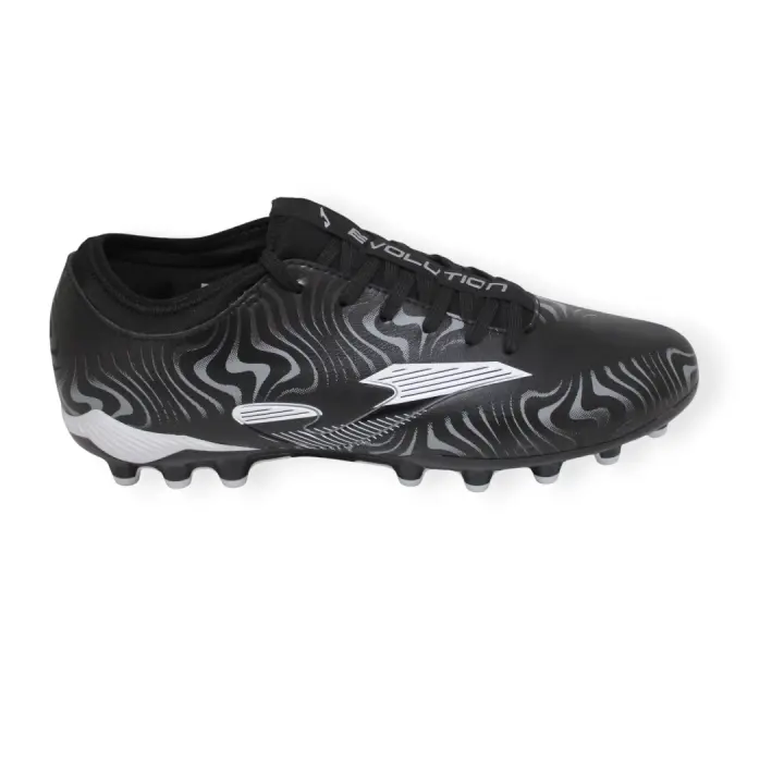 ZAPATO DE FUTBOL  JOMA EVOLUTION 2501 NEGRO CON SUELA AG PARA CESPED ARTIFICIAL - 1