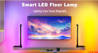 Lámpara De Piso RGB Con Sincronización De Música Moderna 16 Millones De Colores Cambiantes Para Ambiente De Buena Alegría En Dormitorio Y Sala De Estar - details 0