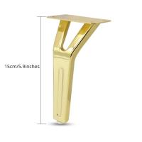 4pcs Piernas De Muebles De Metal Nueva Estilo 15cm Para Sofá Mesa De Café Cama Armario Baño Estuche De Repuesto De Pie De Muebles - details 3