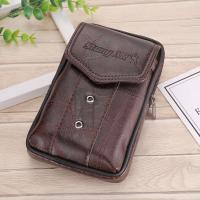Bolsa De Cintura Para Hombre En Cuero Grande Con Gran Capacidad Móvil Para Correr Holster Caso De Teléfono Running Pouch - details 0