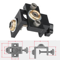 Kit De Guía De Boquilla Para Carpintería 3 En 1 Juego Ajustable De Localizador De Agujeros De Madera Y Aluminio Herramienta De Guía Para Agujeros De Armarios - details 8