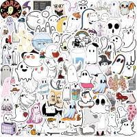100pcs Pegatinas De Fantasma Lindo Impermeables Para Botella De Agua Y Portátil Pegatinas Pequeñas De Fantasma Divertido Para Decoración - details 8
