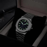 Reloj De Lujo Para Hombre 2023 Reloj De Pulsera De Cuarzo Resistente Al Agua Con Luminiscencia Y Fecha En Acero Inoxidable Cuadrado - details 3