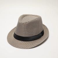 Sombrero Houndstooth Británico Para Hombres Y Mujeres Casual Estilo De Jazz Para Escenario Y Fiestas Material Poliéster - details 6