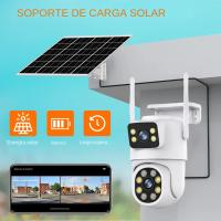 Cámara IP Solar Inalámbrica 8MP 4K Con Batería De 7800 mAh Lente Dual HD Exterior Cámara De Seguridad CCTV Con Panel Solar Tuya App - details 2