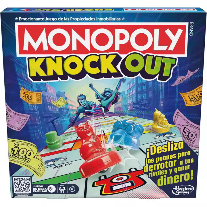 Monopoly Knockout - Juego de Mesa Familiar para Fiestas (Hasbro F8995) - 1