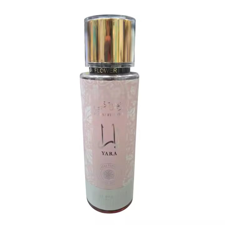 Bruma corporal de Yara Rosa Dubai Flower 250ml,Spray para el cuerpo con fragancia árabe Yara, Loción de cuerpo con perfume femenino MisT NOVEDAD - 1