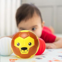 Bola De Fútbol Para Niños Mini Bola Educativa De Animales De Dibujos Animados Suave Y Portátil Para Practica Y Entrenamiento Interior Y Exterior - details 3