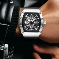 Reloj De Cuarzo Para Hombre Nueva Moda Casual Con Correa De Silicona Reloj De Pulsera Con Calendario Resistente Al Agua - details 3