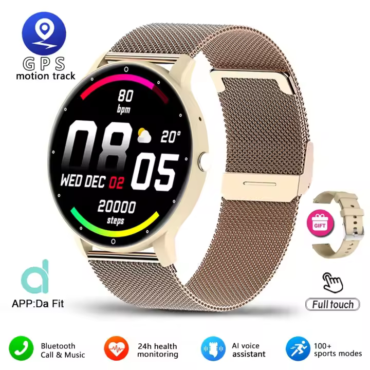 Relojes Inteligentes, Smartwatch Deportivo Multifunción Para Hombres, Resistente Al Agua Con Pantalla Táctil Complete Para Android Y IOS - 1
