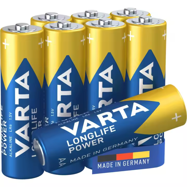 Pilas VARTA Longlife Power AA Mignon LR06 (Paquete de 6+2 Unidades gratis) - 1