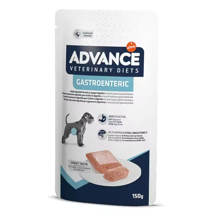 Advance Gastroenteric de Pollo en Sobre para Perros, 150gr, Comida húmeda para perros con Problemas Gastrointestinales - 1