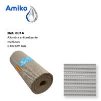 ROLLO DE ALFOMBRA ANTIDESLIZANTE ABIERTO GRIS AMIKO DE 12Mx65CM - details 0