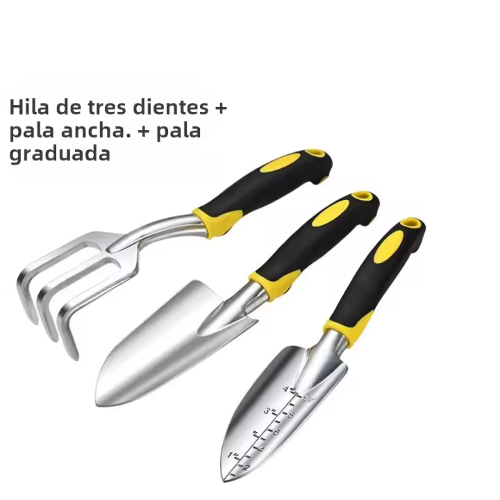 Juego De Herramientas De Jardín De Aleación De Aluminio: Palas Anchas Rascador De Tierra Para Plantar Rascar Y Enredadera - 1