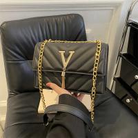 Bolso De Mano Pequeño En V De Lujo 22*15*7cm Para Mujer Bolso De Hombro Cadena Moda Popular Bolsos De Tote Diseñador Versátil - details 24