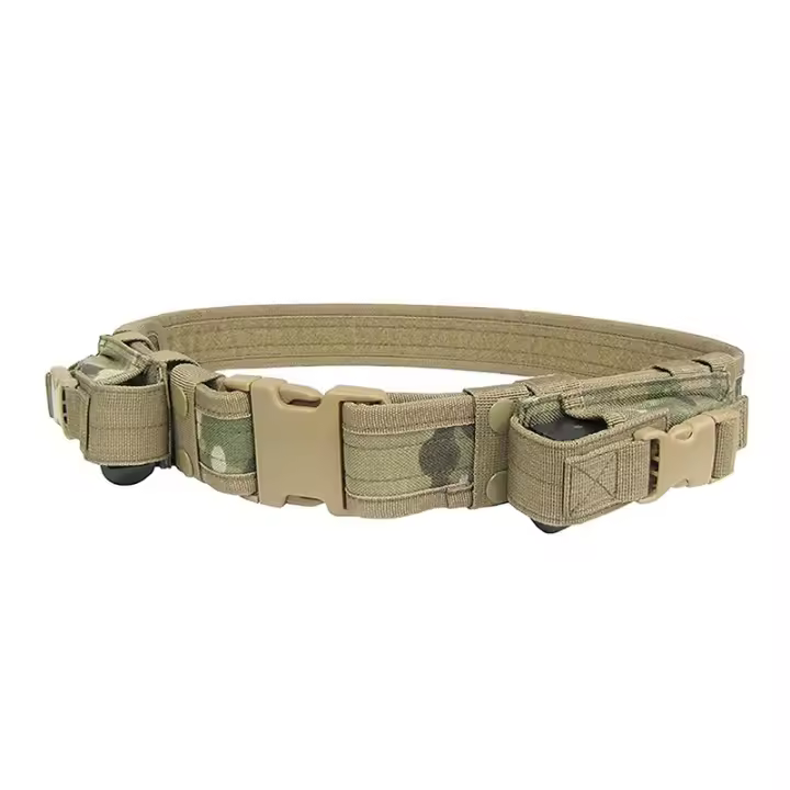 Cinturón Táctico Para Hombres Con Bolsillos Para Revólveres Y Utensilios De Caza Sistema De Equipo De Caza Soporte De Cintura Para Combate Y Servicio - 1