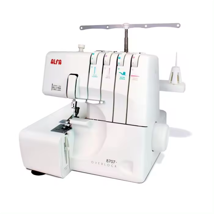 Máquina de Coser Alfa 8707 Plus para Remallado y Acabado Profesional - 1