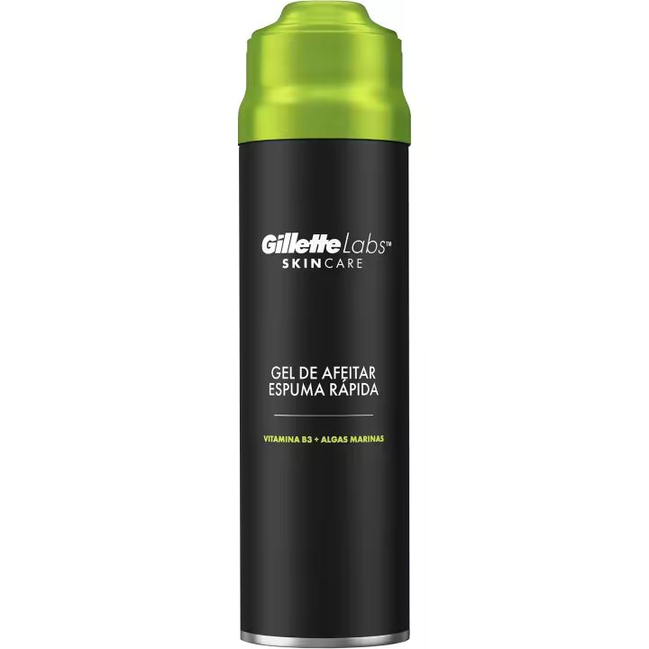 GilletteLabs gel de afeitar con espuma rápida, refresca para calmar y protege contra la irritación del afeitado, de fácil aclarado, 198 ml - 1