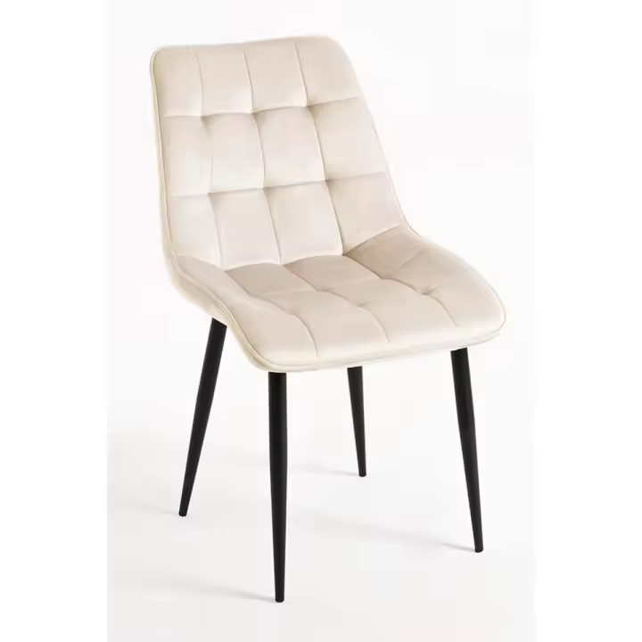 Silla Cade Terciopelo - Beige - 1