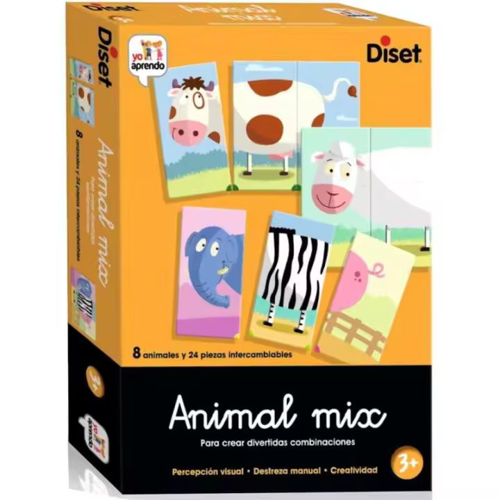 Juego infantil Educativo Aprende Animal Mix Diset - 1