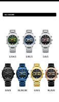 Reloj De Pulsera Deportivo Militar De Lujo NAVIFORCE Para Hombres Con Pantalla Digital Y Analógica Resistente Al Agua Y Al Choque Manos Luminosas Correa De Acero Inoxidable - details 14