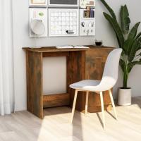 vidaXL Escritorio de madera contrachapada 100x50x76 cm en color Gris sonoma/Blanco/Madera antigua y más | estructura resistente ideal para salón dormitorio o estudio - details 8