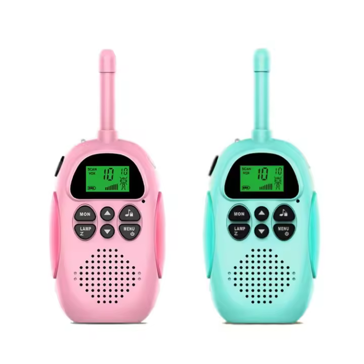 PORCHEDDU Paquete de 2 Walkie Talkies para niños, Pantalla LCD de 22Canales - 1