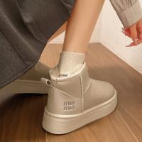 Botas De Nieve Para Mujer Invierno 2025 Edición Coreana De Peluche Alta Calzado Casual Cálido Con Forro De Algodón Grueso - details 13