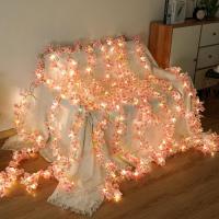 Kahaul Vine De Cerezo Rosa Artificial Para Decoración De Boda Y Fiestas Uso En Arches De Jardín Y Habitaciones Material De Seda - details 1
