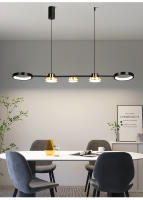 Lámpara Colgante Moderna LED Para Comedor Sala De Estar Oficina Iluminación Lineal Larga Para Mesa De Comedor Y Cocina - details 8