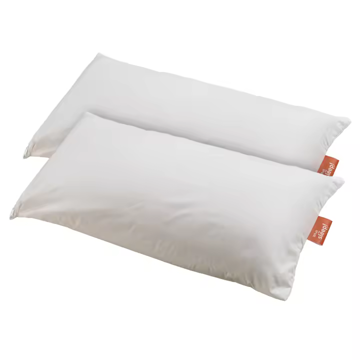 What The Sleep I Pack 2 Almohadas sostenibles Fibra I Firmeza Media-Alta, Alta transpirabilidad I Tejido y Fibra de Origen Reciclado I Hipoalergénica I Ideal Dormir de Lado y Cambio de Postura - 1