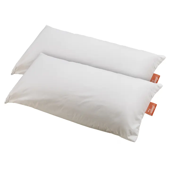 What The Sleep I Pack 2 Almohadas sostenibles Fibra I Firmeza Media-Alta, Alta transpirabilidad I Tejido y Fibra de Origen Reciclado I Hipoalergénica I Ideal Dormir de Lado y Cambio de Postura - 1