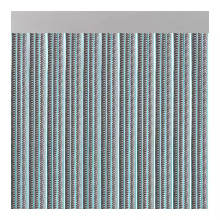 Cortina para puerta modelo "lisboa" color gris 90x210cm m63581 acudam - 1