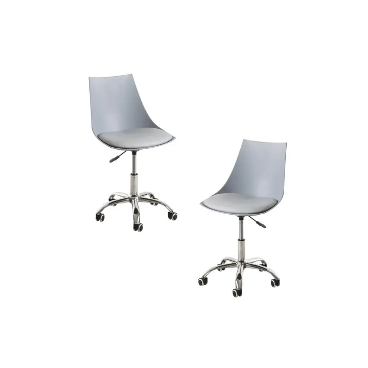 Pack 2 Sillas Blok Office - Gris claro - 1