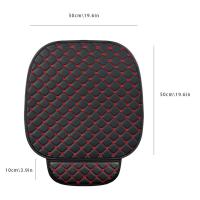 Cubierta De Asiento De Coche De Cuero PU Universal Anti-Rasguños Resistentes Al Desgaste Suaves Para Todas Las Estaciones Cojín De Espalda Minimalista Protector Contra Golpes - details 18