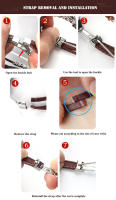 Estuyoya - Pulsera de España Cuero Triple Bandera Cierre de Seguridad Acero Inoxidable Ajustable Pulsera Española Unisex - details 2