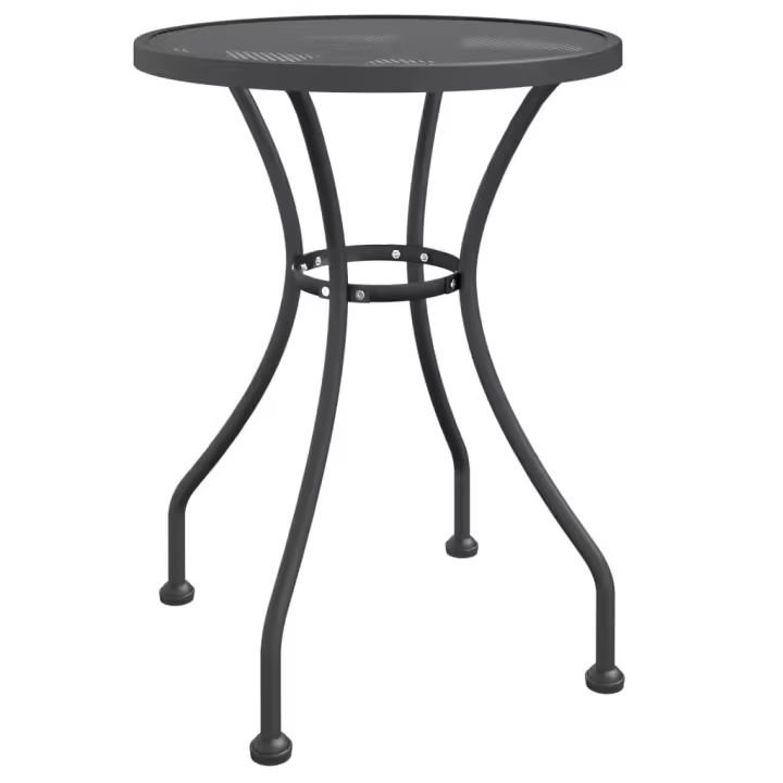 Mesa de Jardín Malla metálica expandida antracita Ø 60x72 cm - 1