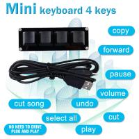 Macro Custom Keyboard 4 Key RGB Copy Paste Cut For Photoshop Gaming Keypad Mechanical Mini Macropad - details 4