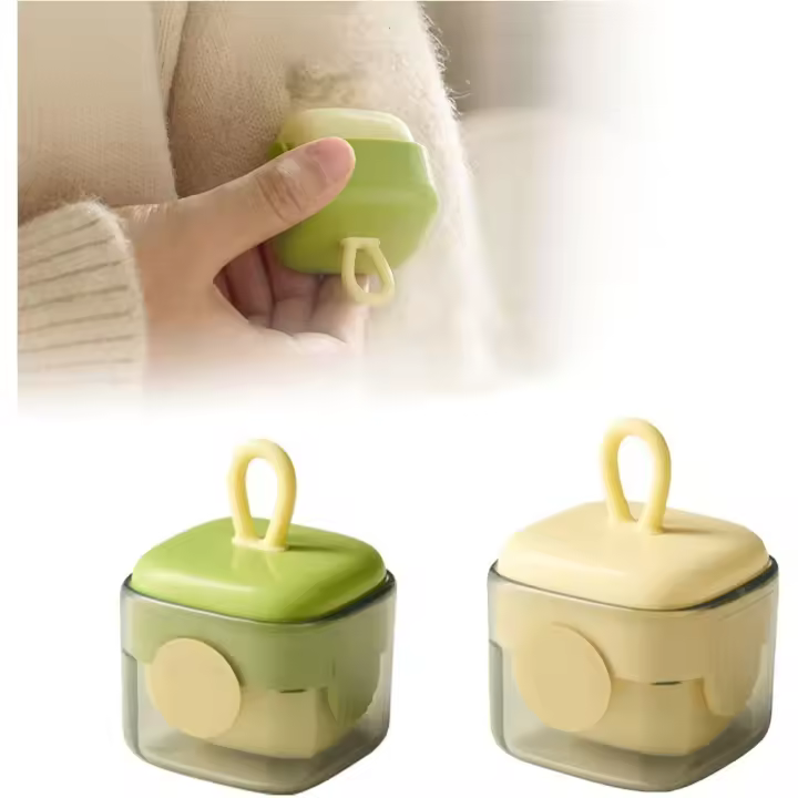Mini rodillo quitapelusas, lavable, reutilizable, para quitar pelusas de mascotas, portátil, para ropa, sofá, cama, asiento de coche, viajes, hogar (2 unidades) - 1